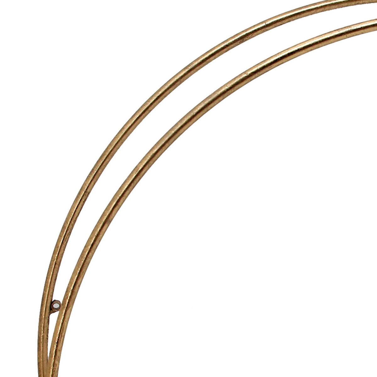 Round Metal Frame Wall Shelf with 2 Display Cases I80230