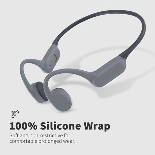 Bone Conduction Headphones, Bluetooth 5.4 Open Ear Headphones with Mic, IPX7 Waterproof Sport Headphones B738883