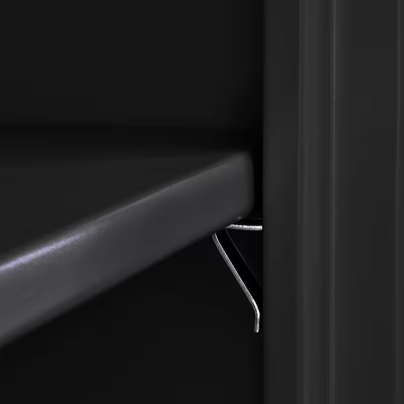 Steel Freestanding Garage Cabinet in Black Q99963