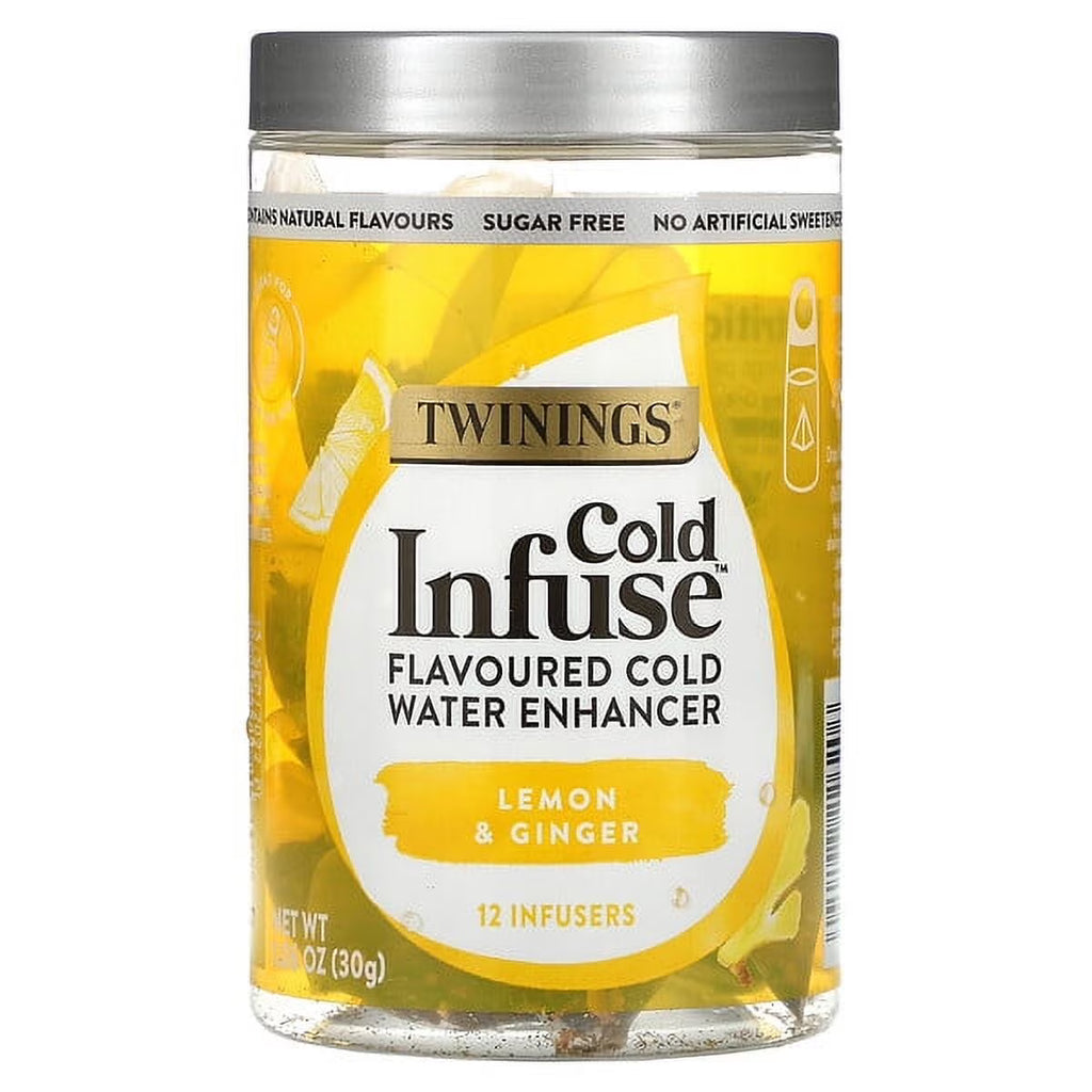 Lemon & Ginger Cold Water Enhancer, 12 Infusers, Pack of 3 W69400