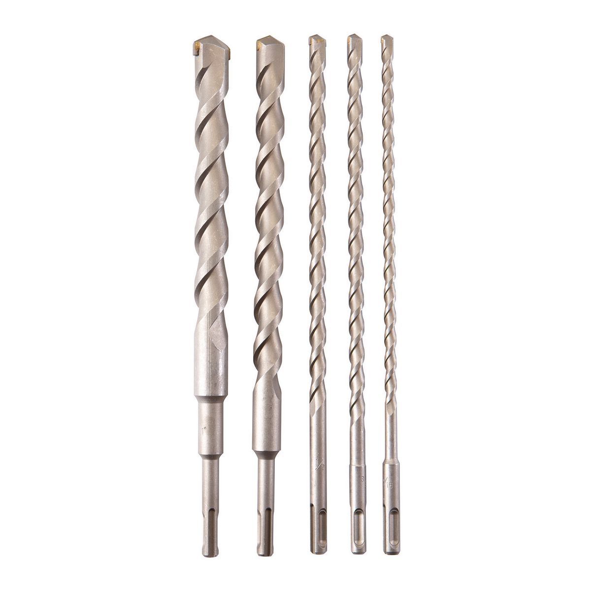 12 in. SDS Masonry Bit Set, 5 Piece D8566