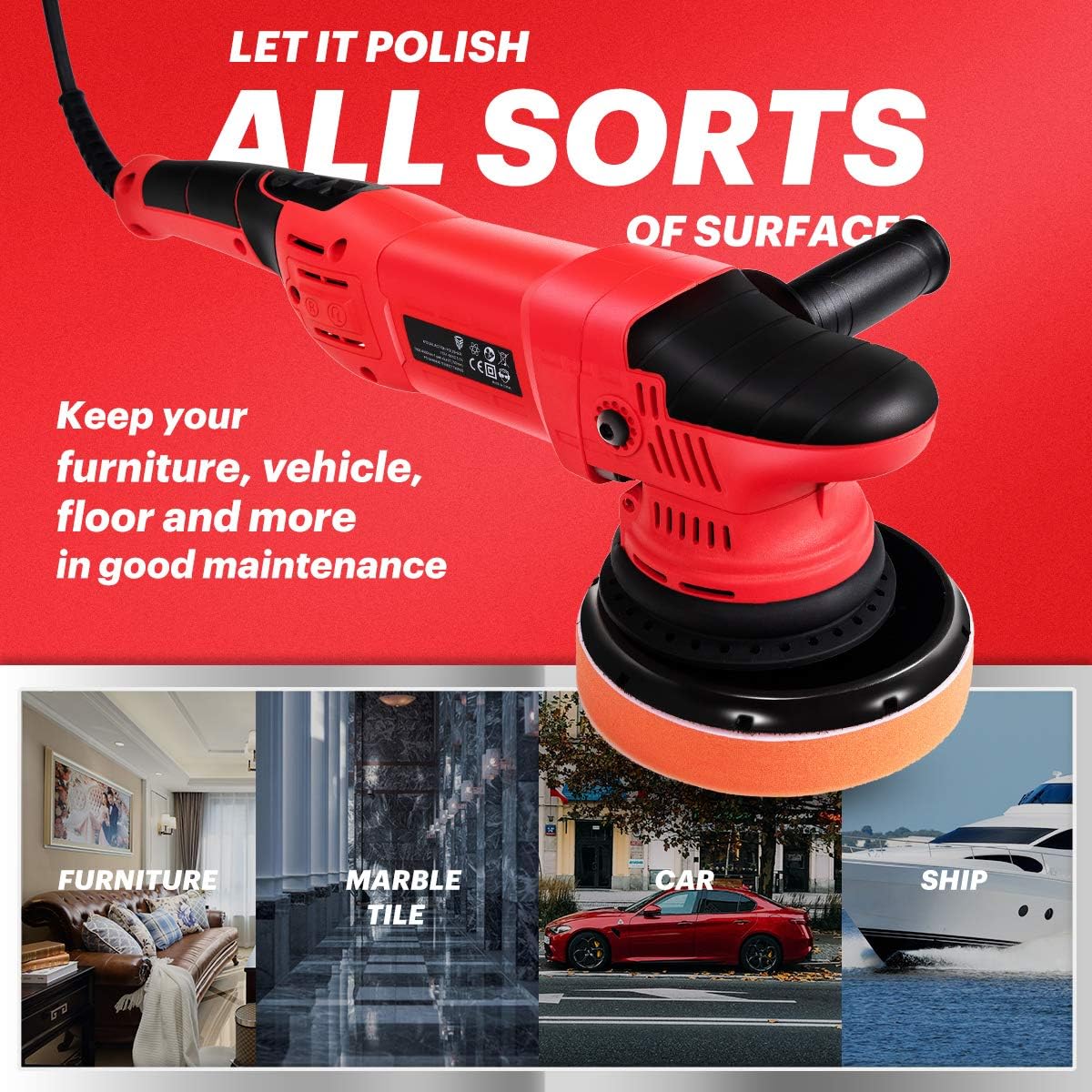 6'' Dual Action Random Orbital Polisher O99456