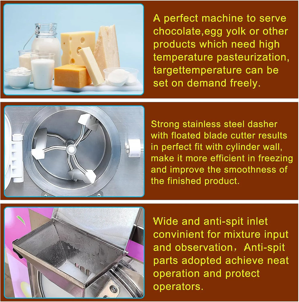 Commercial Gelato Hard Ice Cream Machine 9-11 Gal per Hour P921