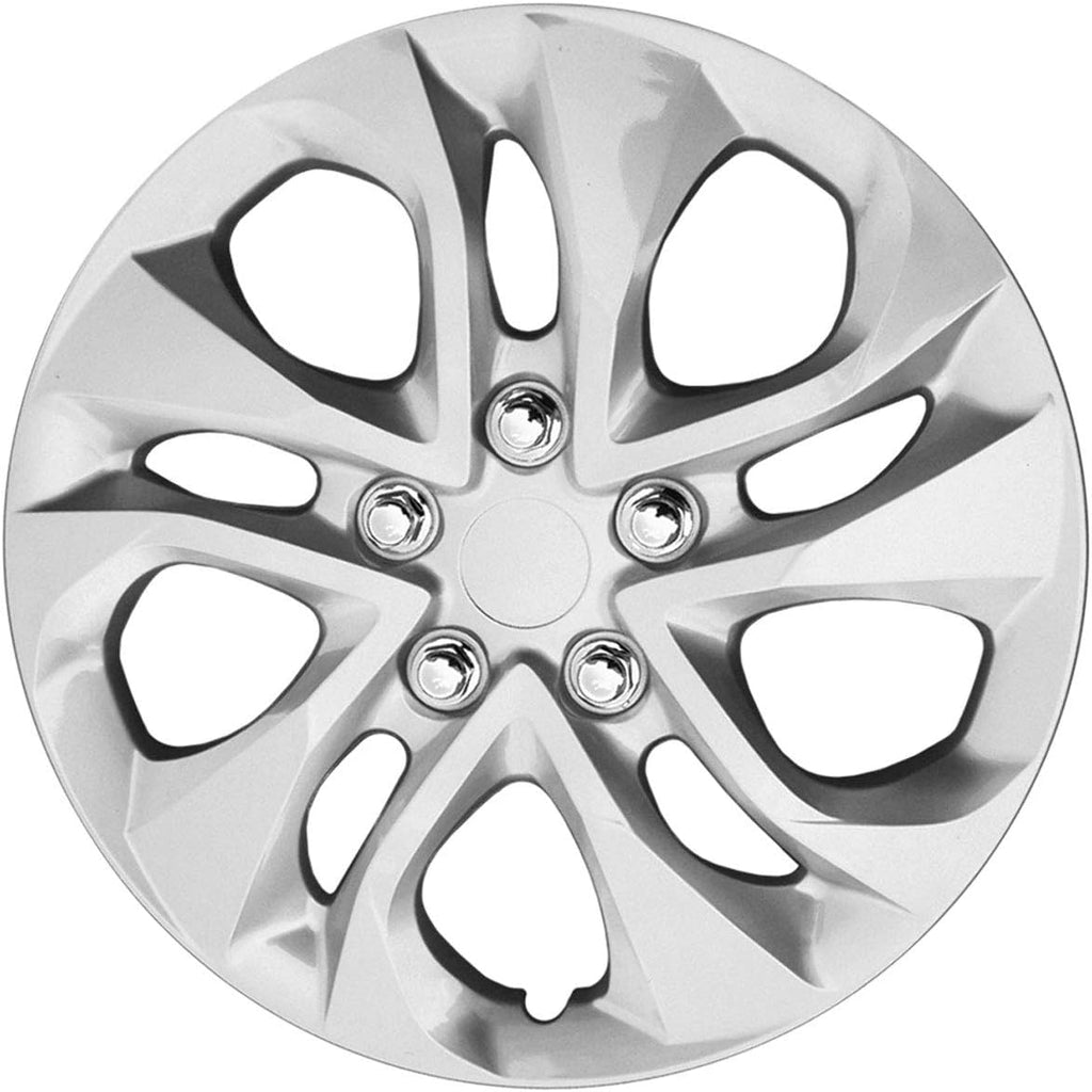 16 Silver Hubcaps Wheel Covers Set of 4 O90082