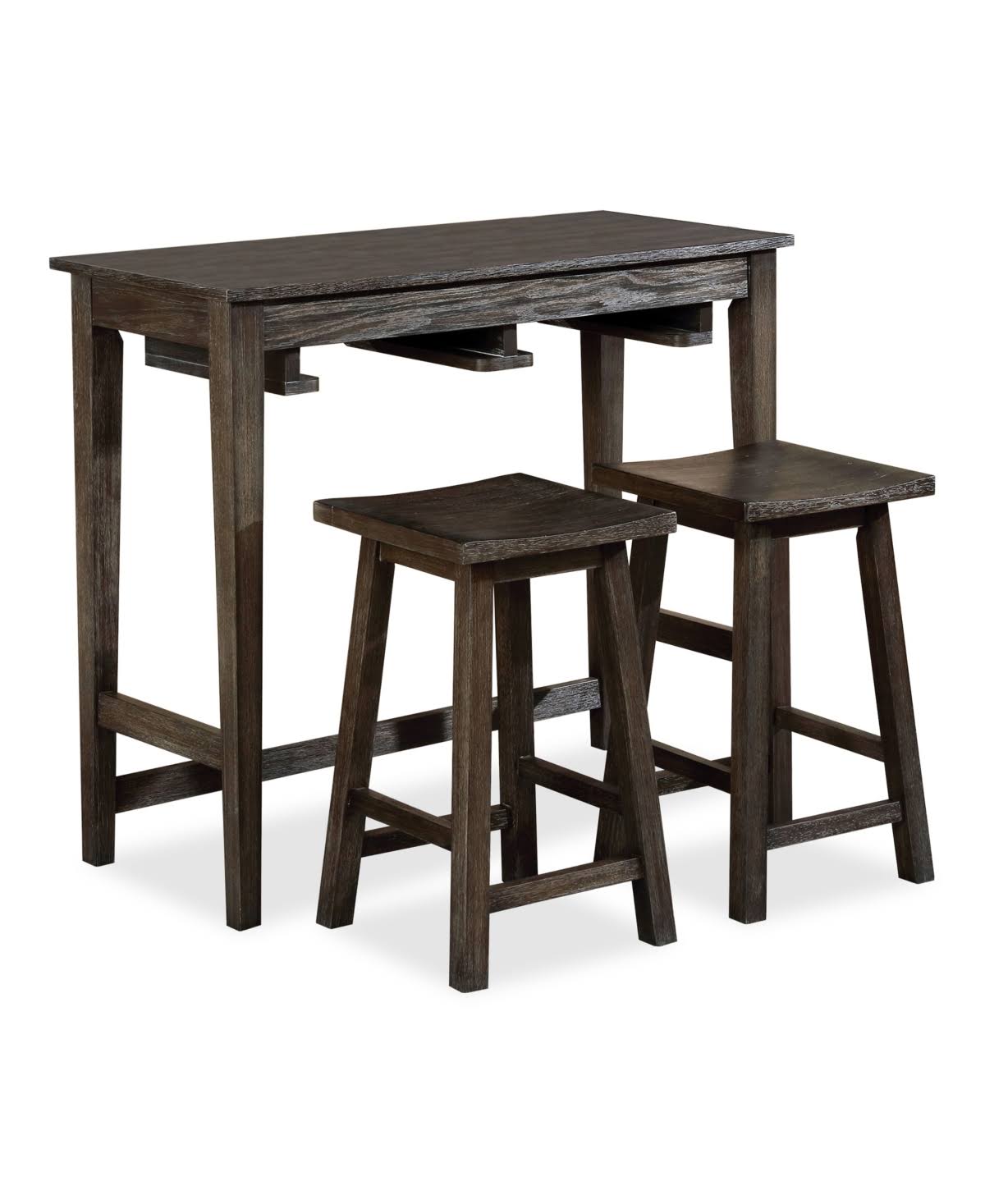 3 Piece Gray Bar Table Set F990628