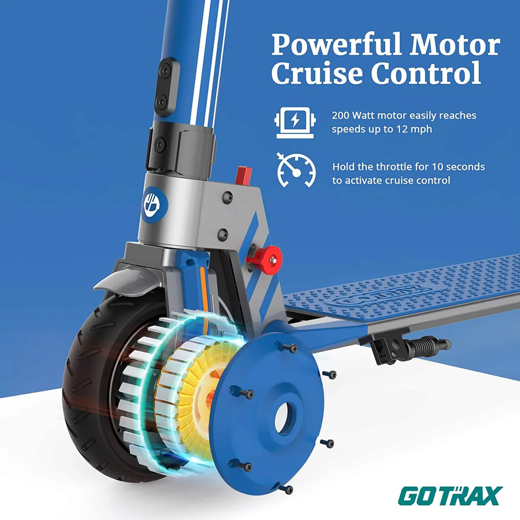 Blue 200W 6.5" Tires Foldable Electric Scooter B48977