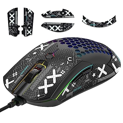 Green 65G Honeycomb Shell Wired Gaming Mouse F93905