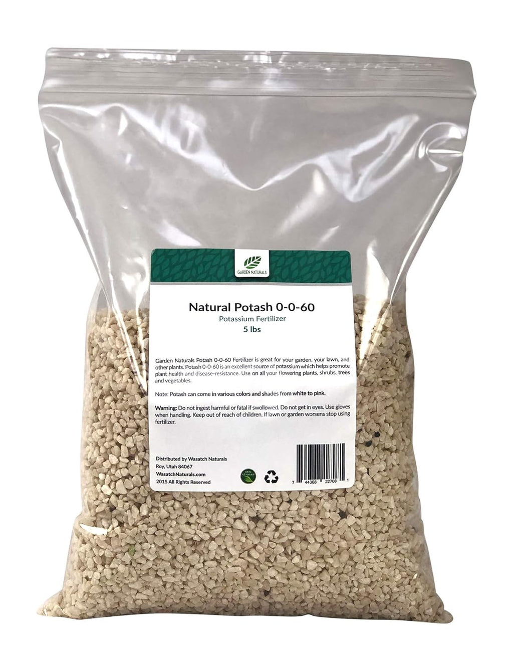 Natural Potash 0-0-60 Fertilizer 25 Pounds J6037