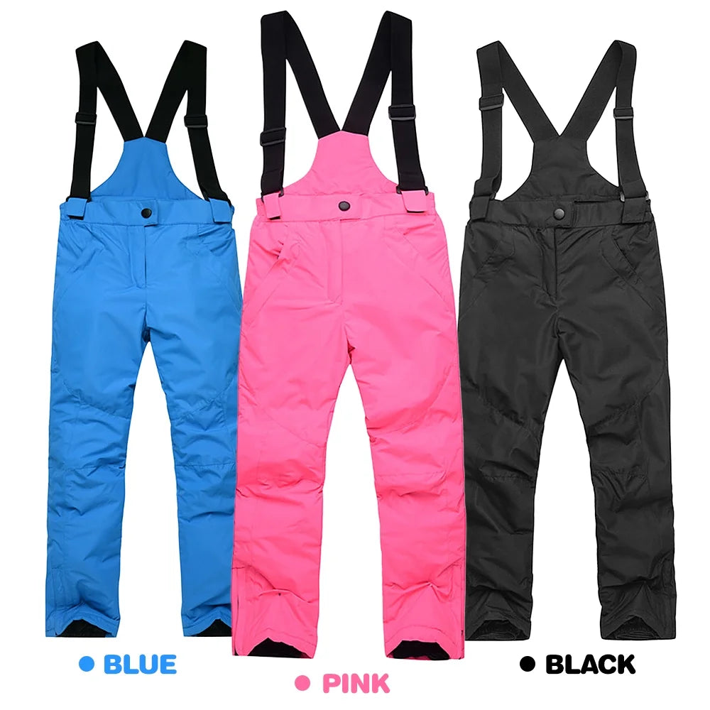 Winter Skiing Pants Waterproof Snow Hiking Trousers Thick Warm Cold Insulated Pants Q132