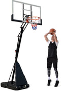 54 in. Portable Height Adjustable Basketball Hoop System S506182