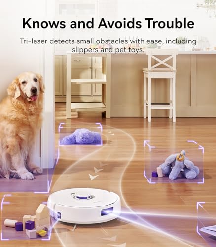 Robot Vacuum and Mop, 7800Pa Suction, LiDAR Navigation H3707