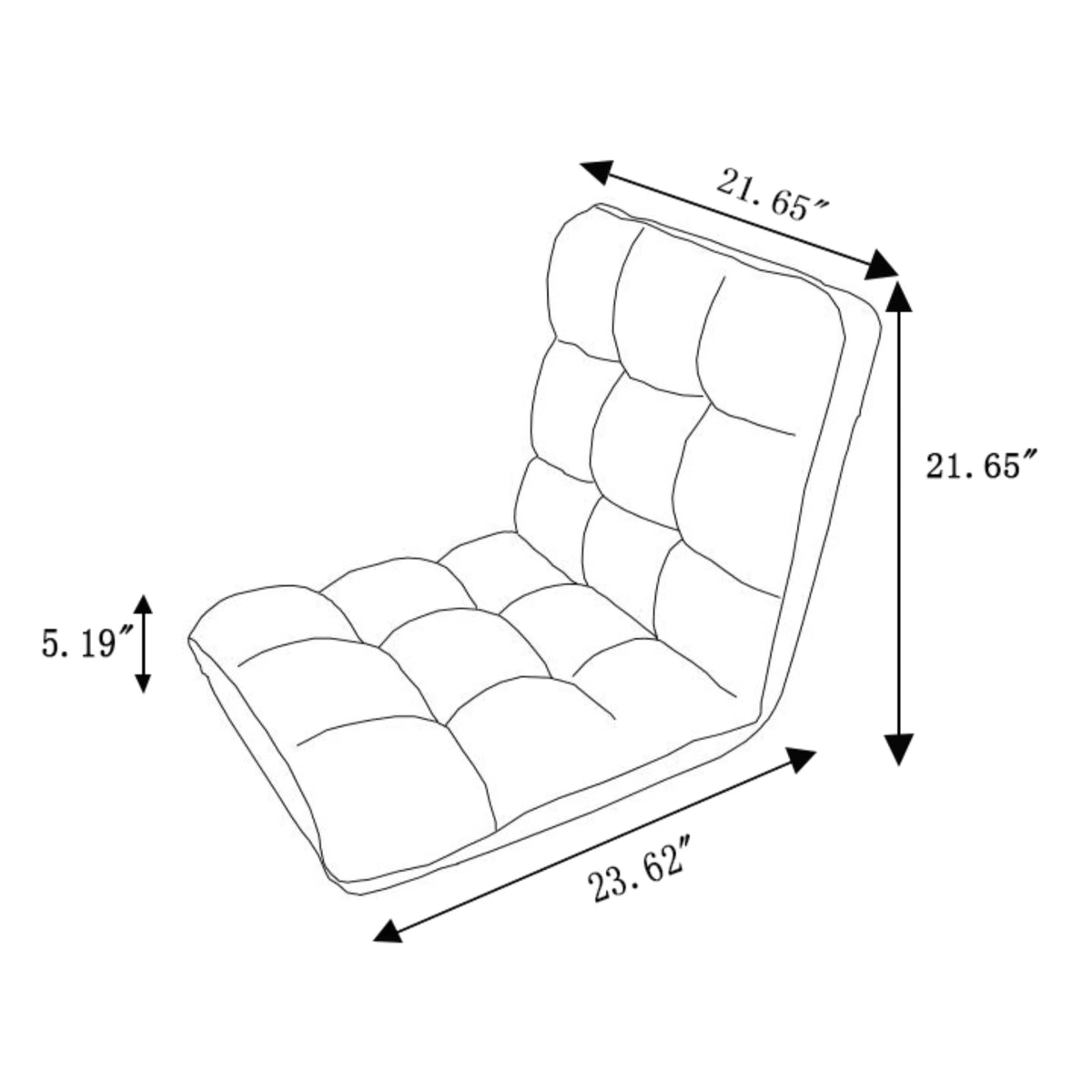 Black Microplush Recliner Chair R73324