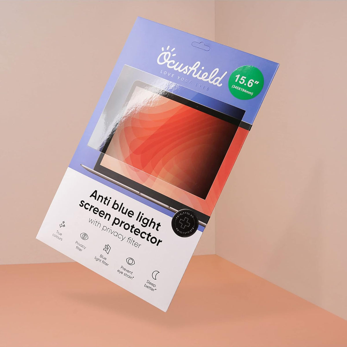 22” Anti Blue Light Screen Protector with Privacy Filter for Laptops and Monitors A544491