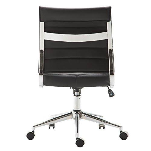 Black Vegan Leather Task Chair E16458