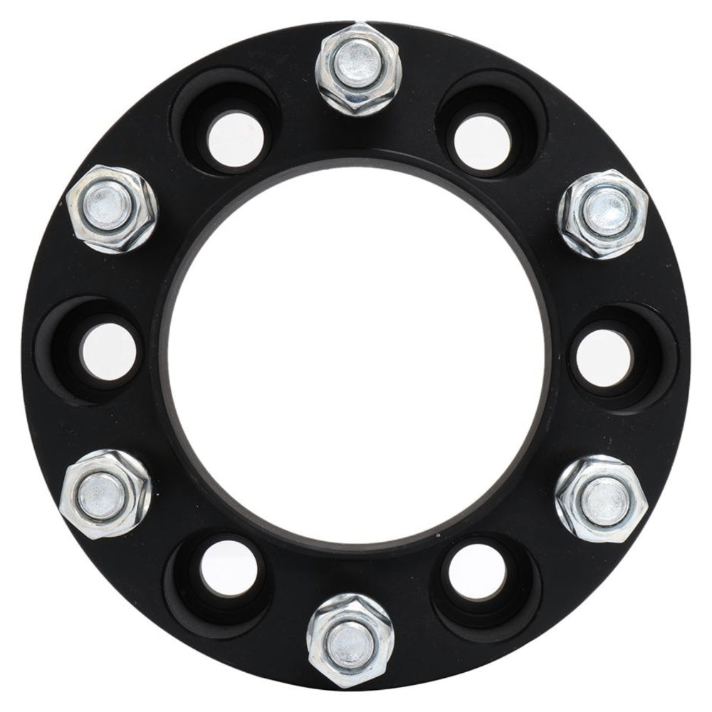 2Pcs 1.5" 6x5.5 Black Hub Wheel Spacers F9260