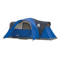 8 Person Cabin Camping Tent with Hinged Door, Blue K4962