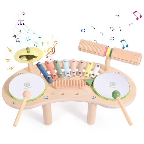 7 in 1 Kids Wooden Xylophone Drum Set P725