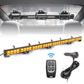 Amber White 35.5 inch 8 Panels Strobe Light Bar Pack of 2 D6077