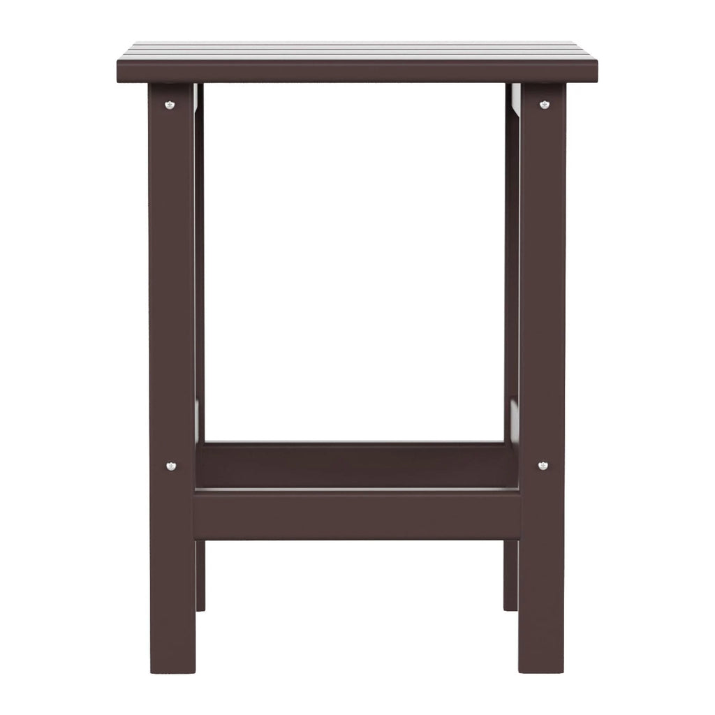 Dark Brown Plastic Outdoor Side Table X649863
