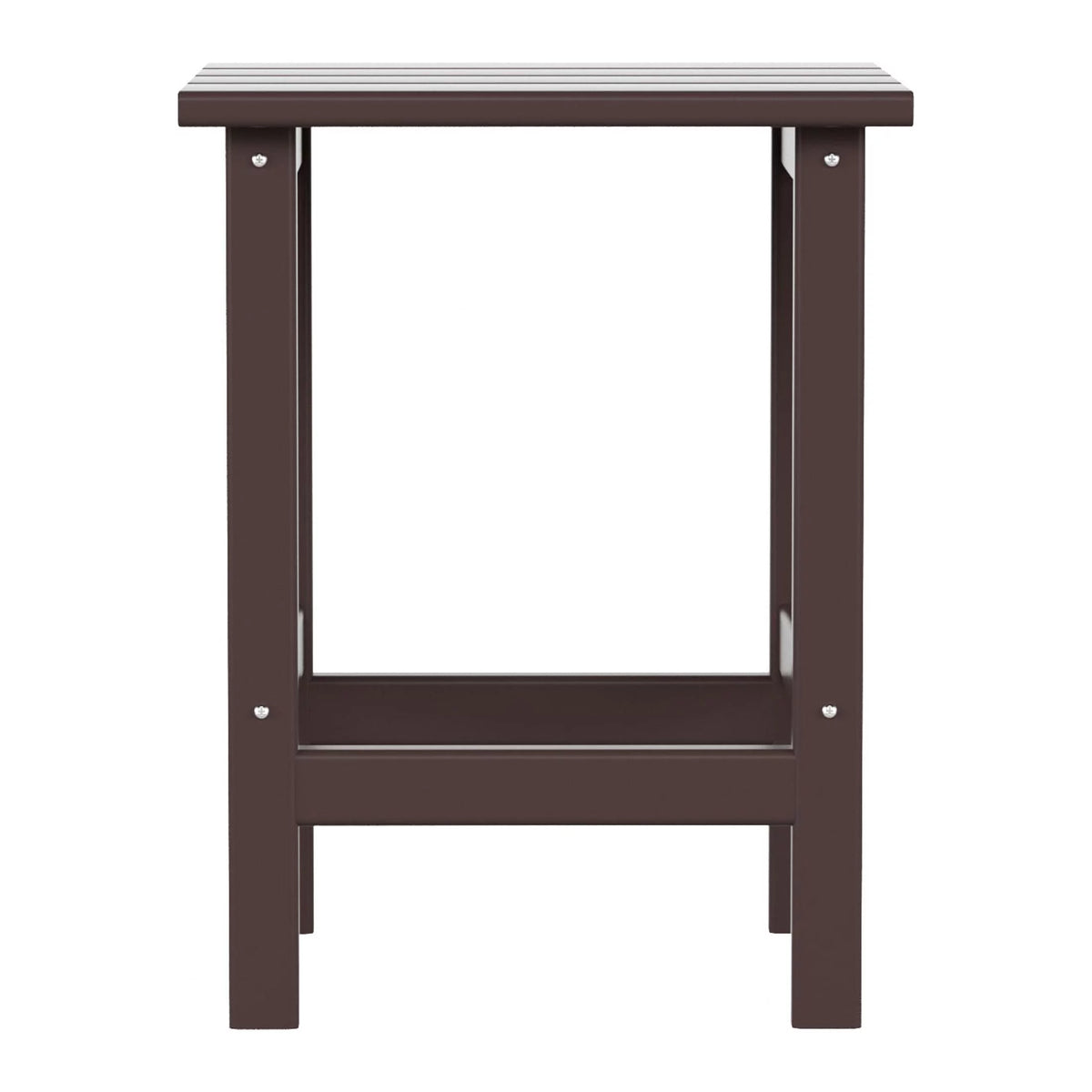 Dark Brown Plastic Outdoor Side Table X649863