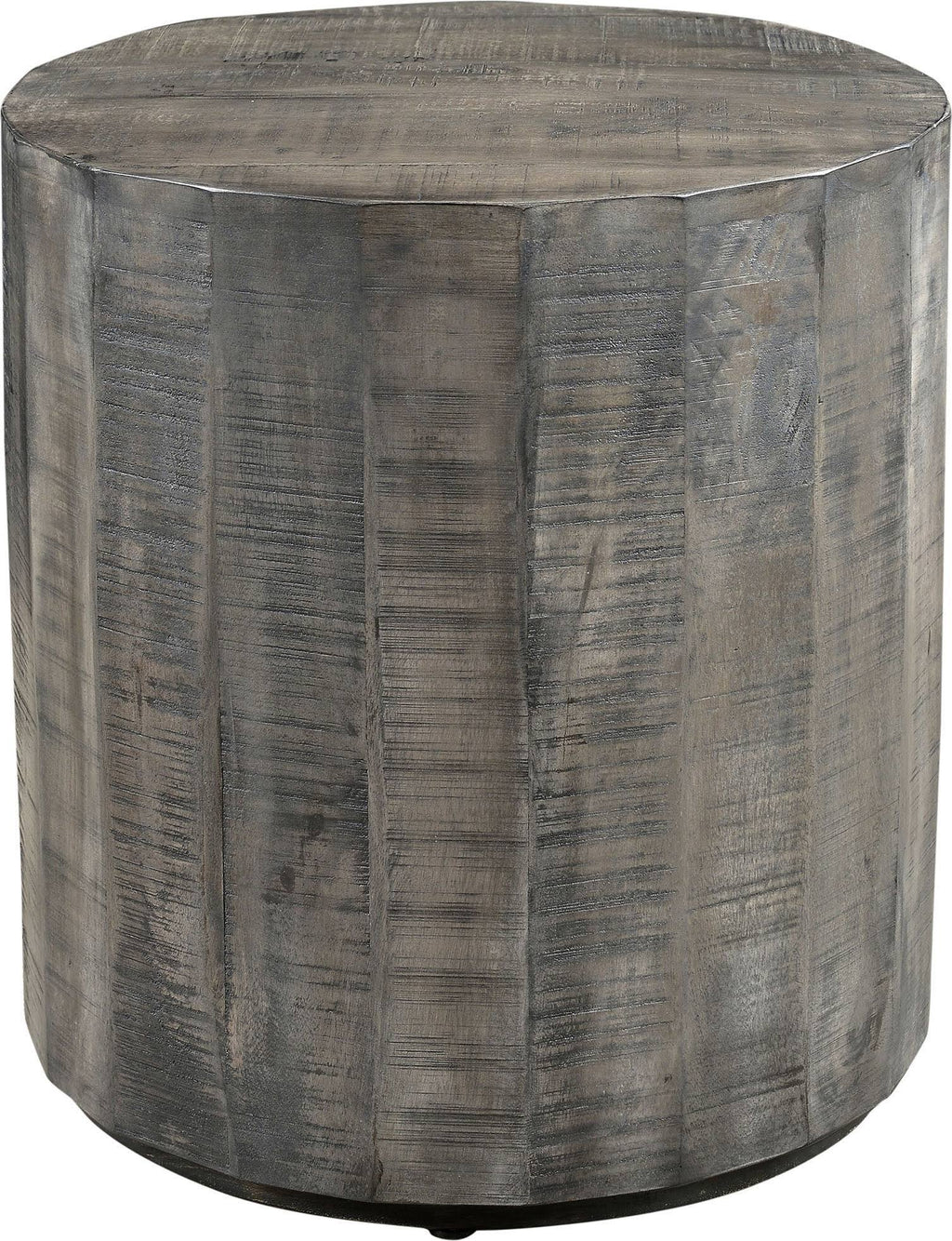 Distressed Grey Accent Table U91779