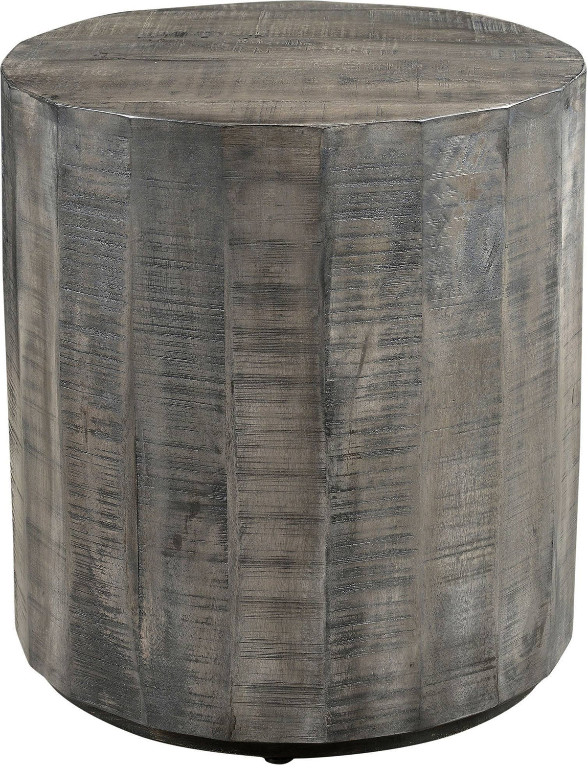 Distressed Grey Accent Table U91779