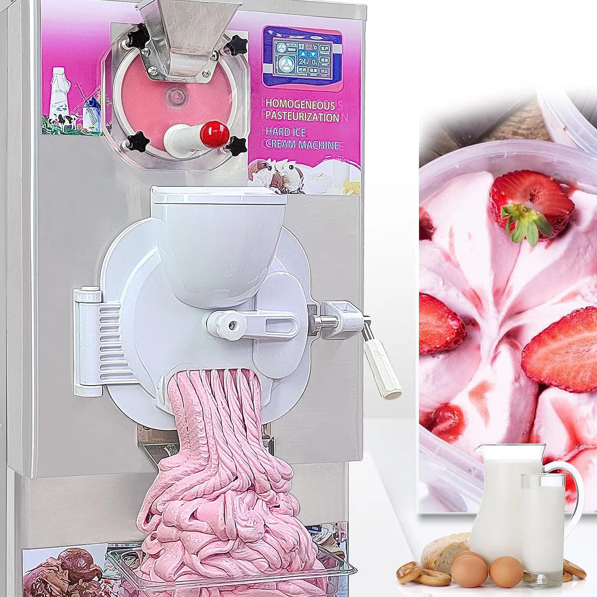 Commercial Gelato Hard Ice Cream Machine 9-11 Gal per Hour P921