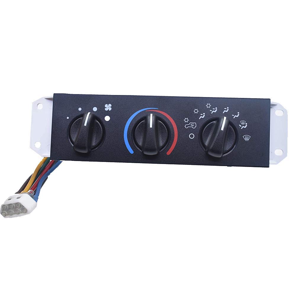 HVAC Control Panel with Blower Motor Switch for Jeep Wrangler TJ Pack of 2 E3166
