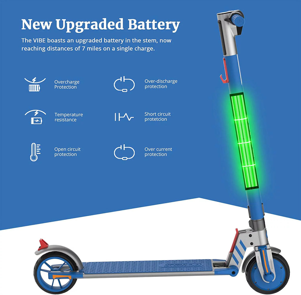 Blue 200W 6.5" Tires Foldable Electric Scooter B48977