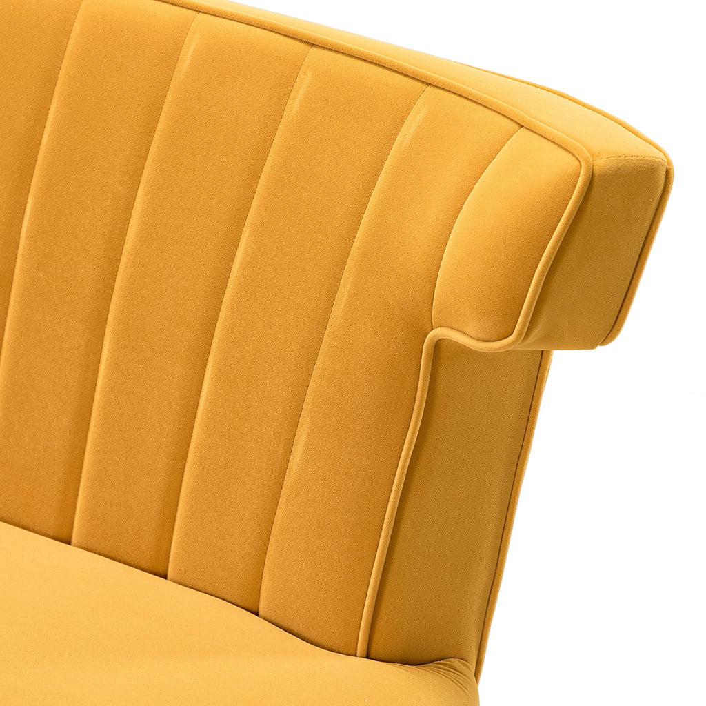 Velvet 2 Seat Wingback Loveseat Sofa O406