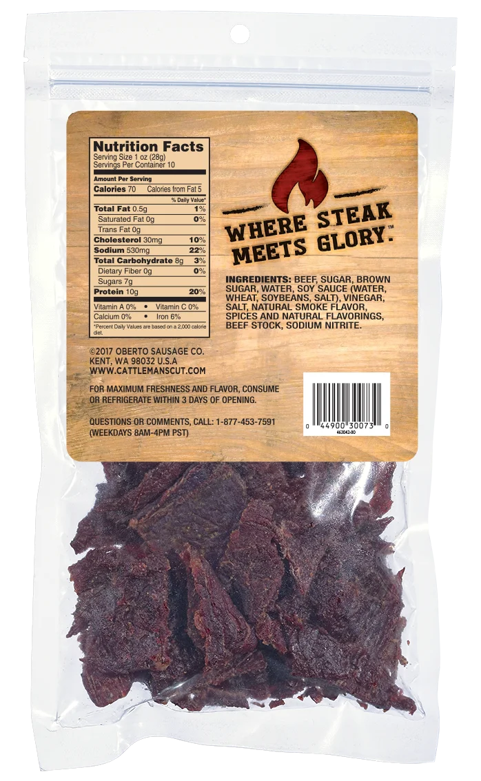 Teriyaki Beef Jerky 10oz Resealable Bag H3719