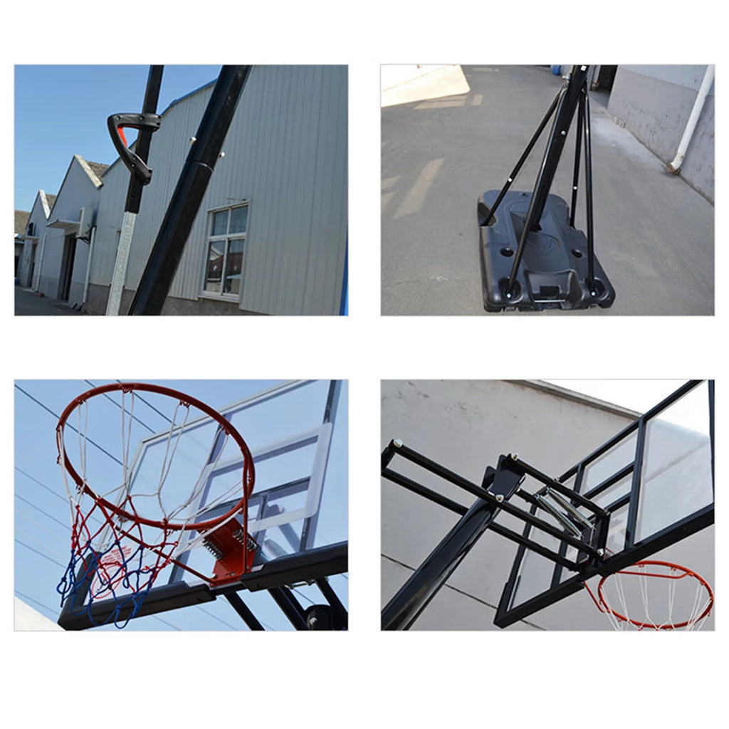 54 in. Portable Height Adjustable Basketball Hoop System S506182