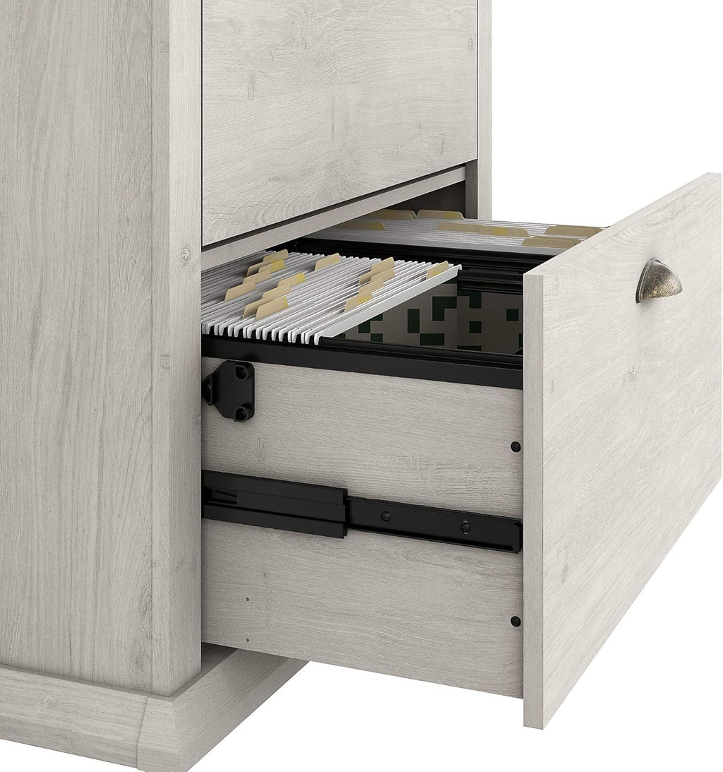 White Oak 2 Drawer Lateral File Cabinet B203