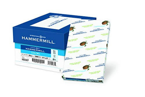 Blue 20lb Legal Paper 5000 Sheets I8028