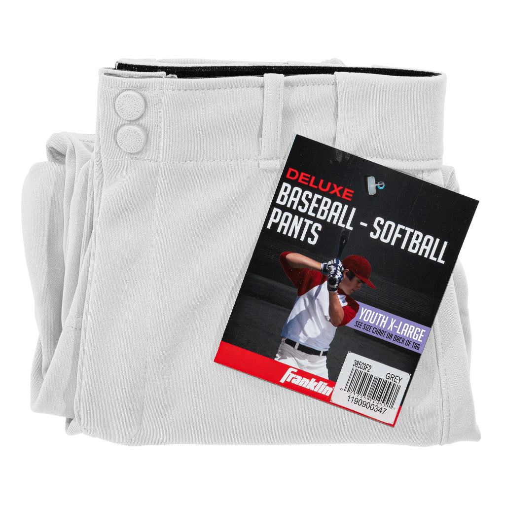 Youth Baseball Pants Gray Large B60439