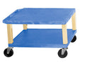 Blue Two Shelf Utility Cart L2063