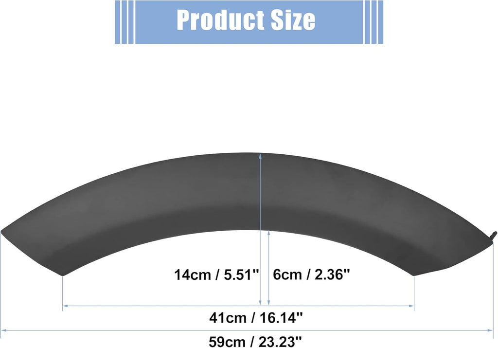 Pair Wheel Arch Trim Guard Black Pack of 2 U19011