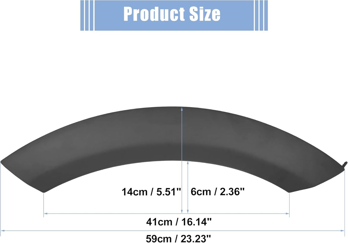 Pair Wheel Arch Trim Guard Black Pack of 2 U19011