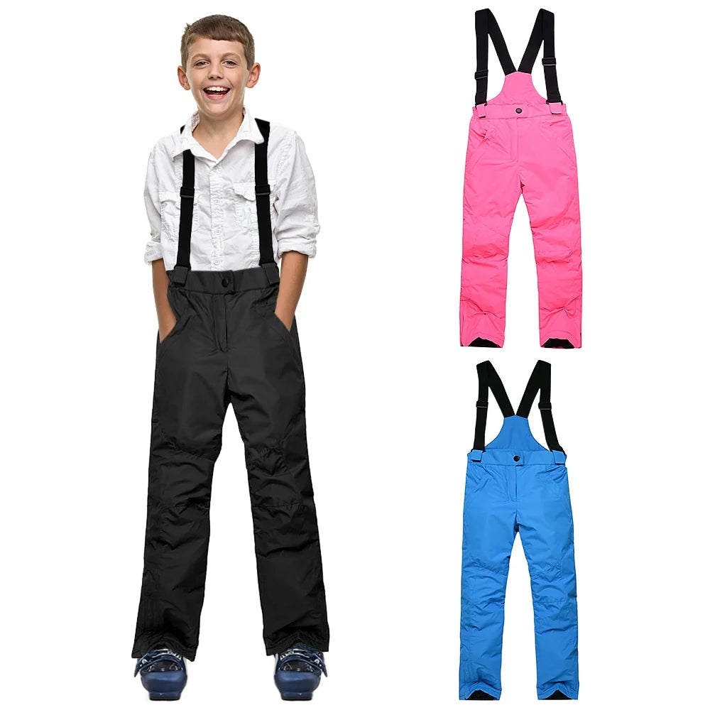 Winter Skiing Pants Waterproof Snow Hiking Trousers Thick Warm Cold Insulated Pants Q132