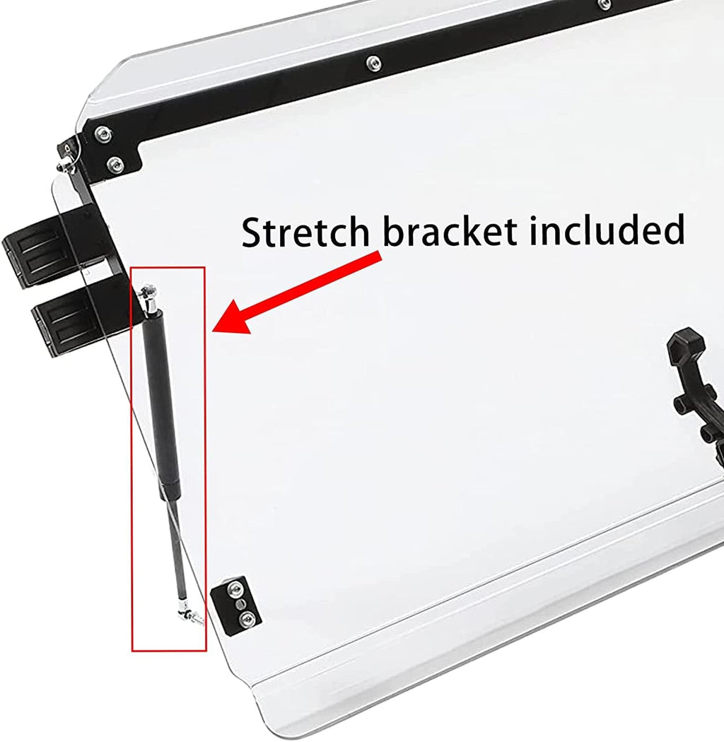 Full 3-in-1 Fold Windshield with Gas Spring W6328