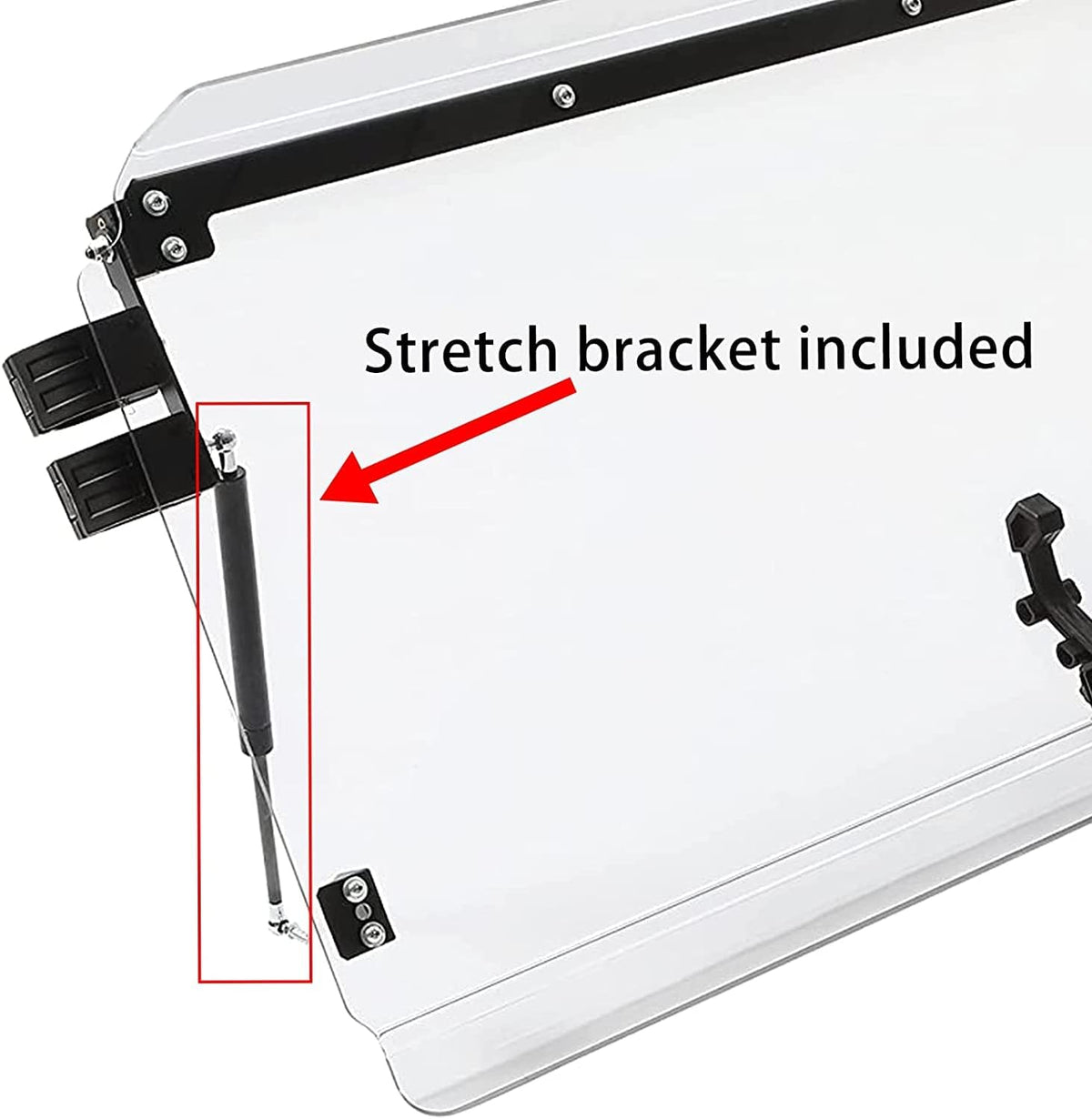 Full 3-in-1 Fold Windshield with Gas Spring W6328