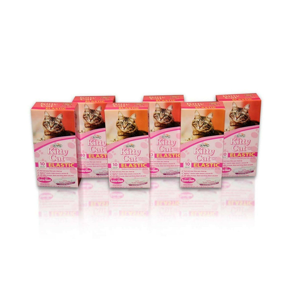 Disposable Elastic Cat Pan Liners for Large Litter Boxes, 10-Pack F108
