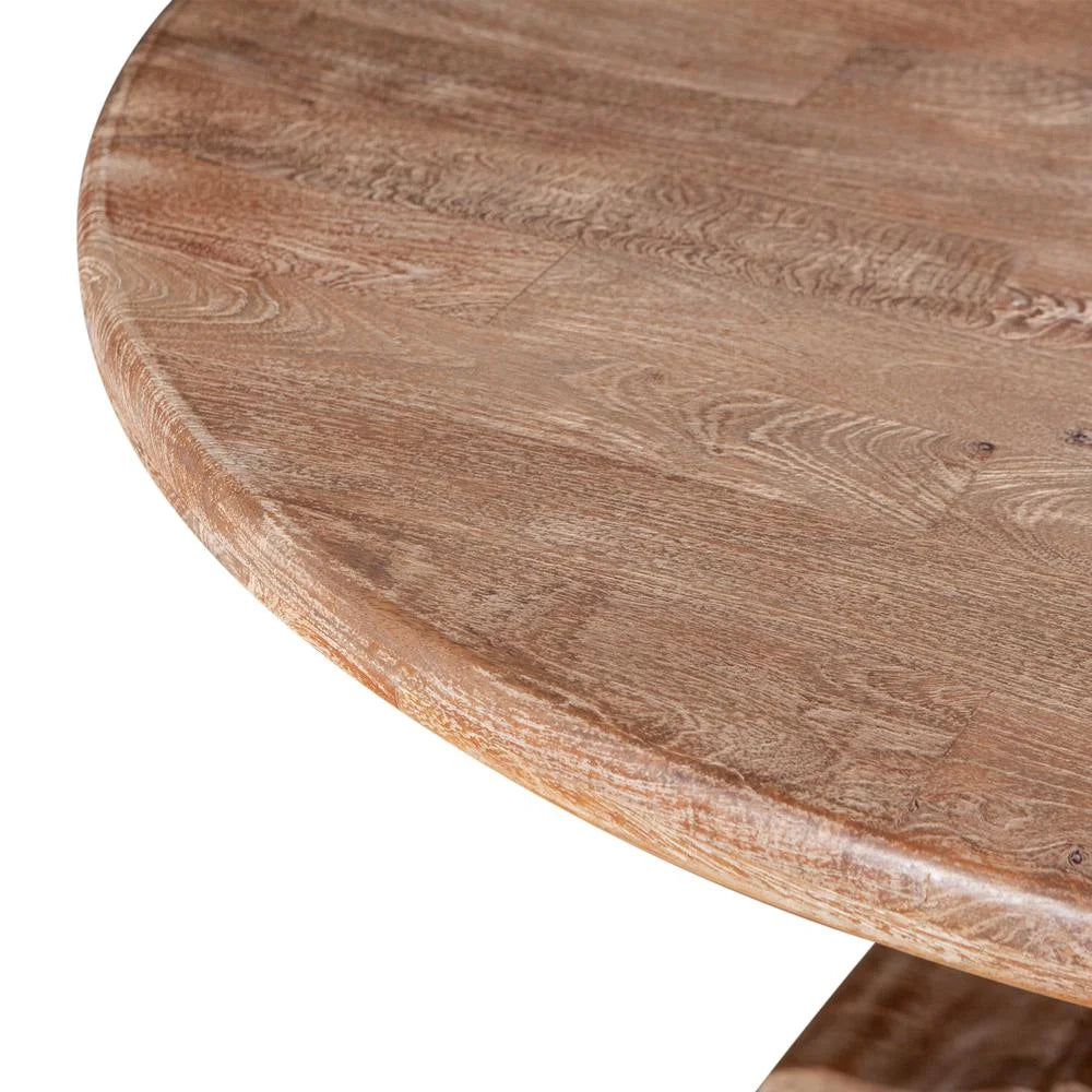 48-Inch Round Mango Wood Dining Table B60255
