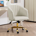 Velvet Swivel Office Chair with Wheels L487