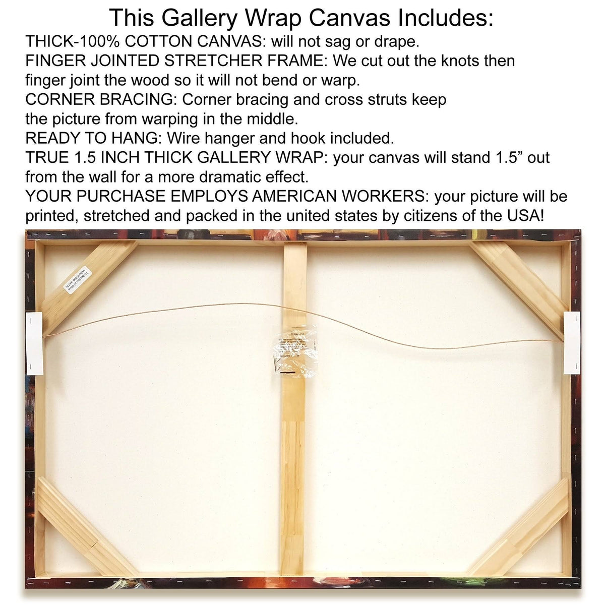Interwoven Landscape Print on Canvas J77088