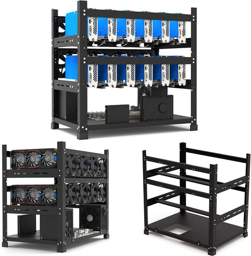 12 GPU Open Air Mining Rig Frame Computer Case Pack of 2 N2630