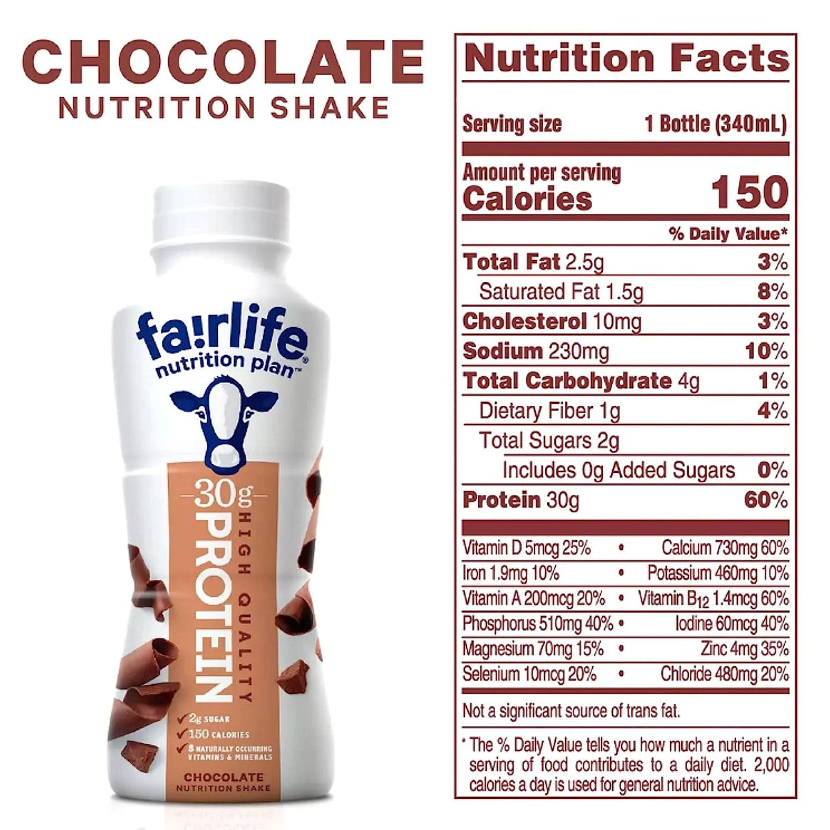 High Protein Chocolate Shake 12 pk Y26962