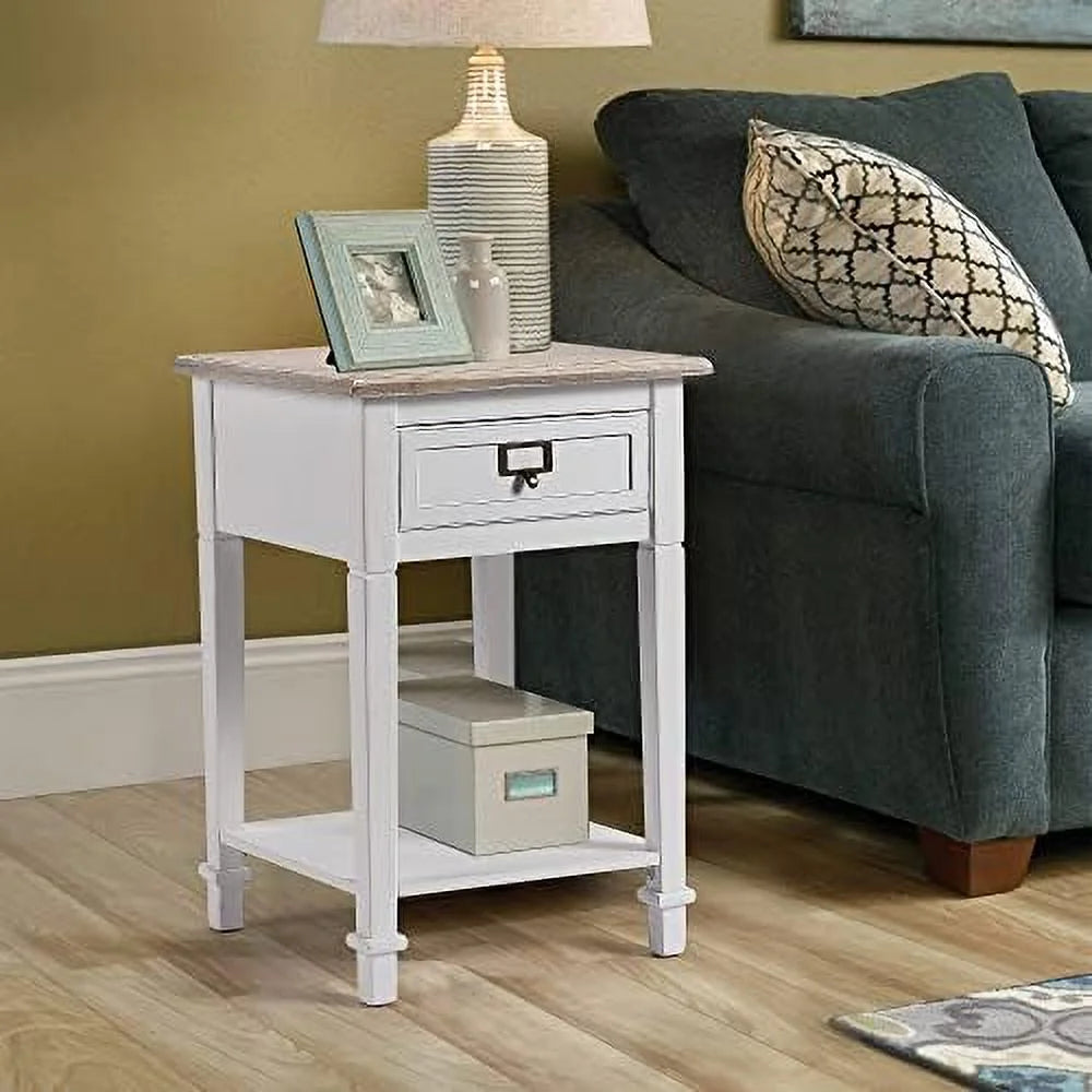 End Table with Charging Station and Drawer J233