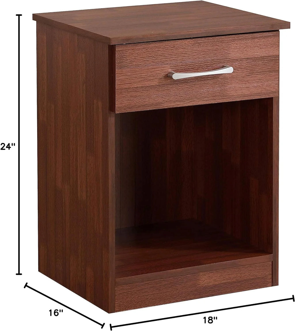 1 Drawer Cherry Nightstand T694603