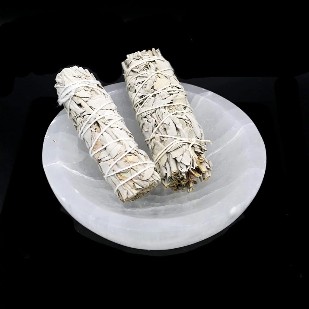 6 inch Selenite Crystal Bowl F939